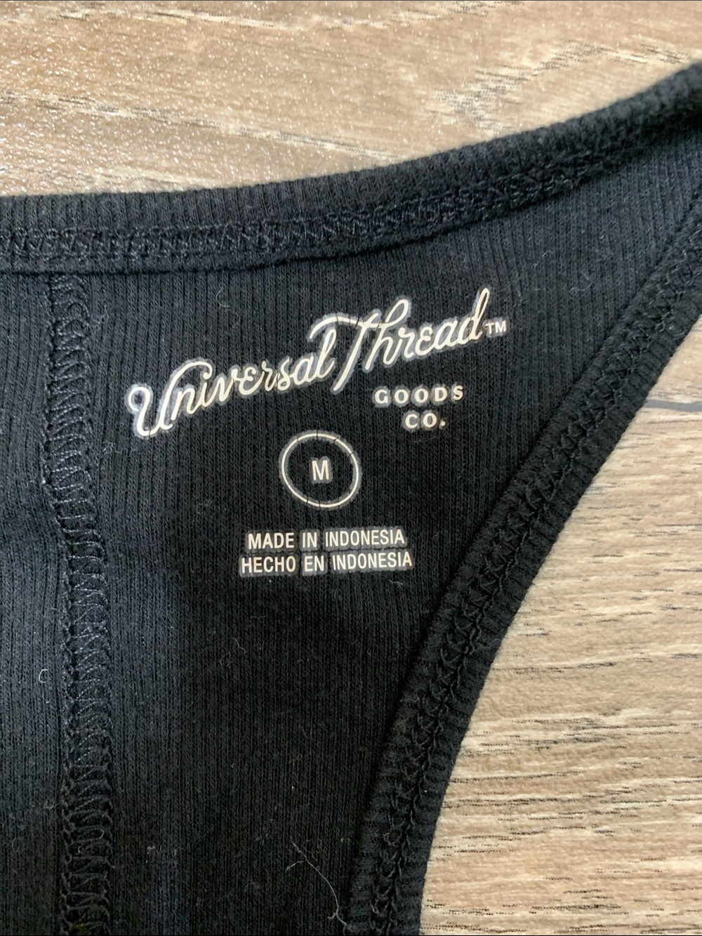 Universal Thread Black Ribbed Slim Racerback Tank - Picture 2 of 4